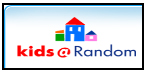 Kids at Random logo - There are houses in the backround